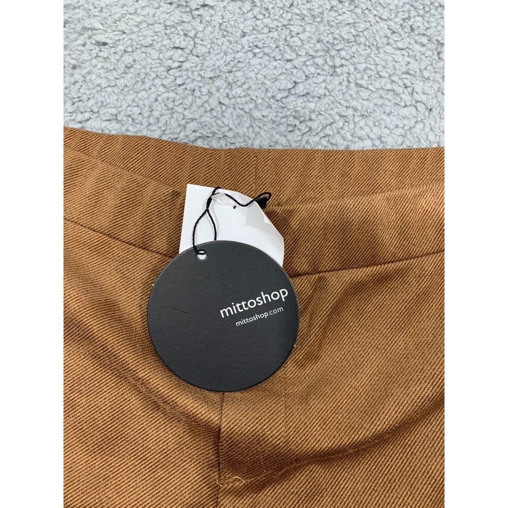 Womens Mittoshop Large (L) Brown Flare Design Pants NWT - $49 - Elastic Stretch - Picture 3 of 11